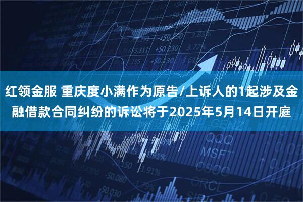 红领金服 重庆度小满作为原告/上诉人的1起涉及金融借款合同纠纷的诉讼将于2025年5月14日开庭